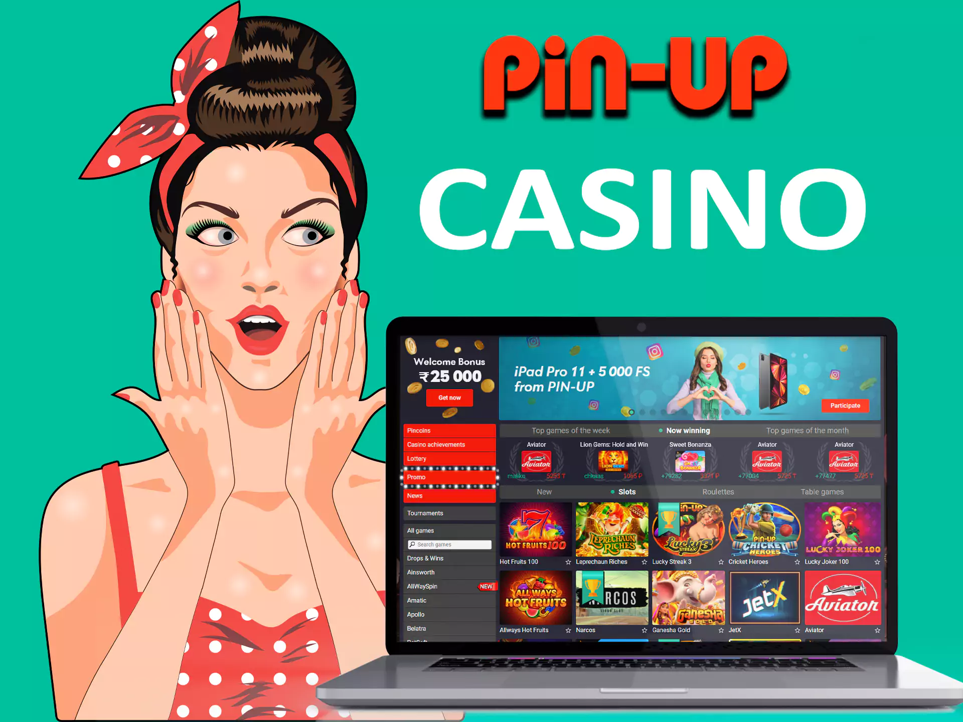 Online casino offers different board games and slots to bet on.