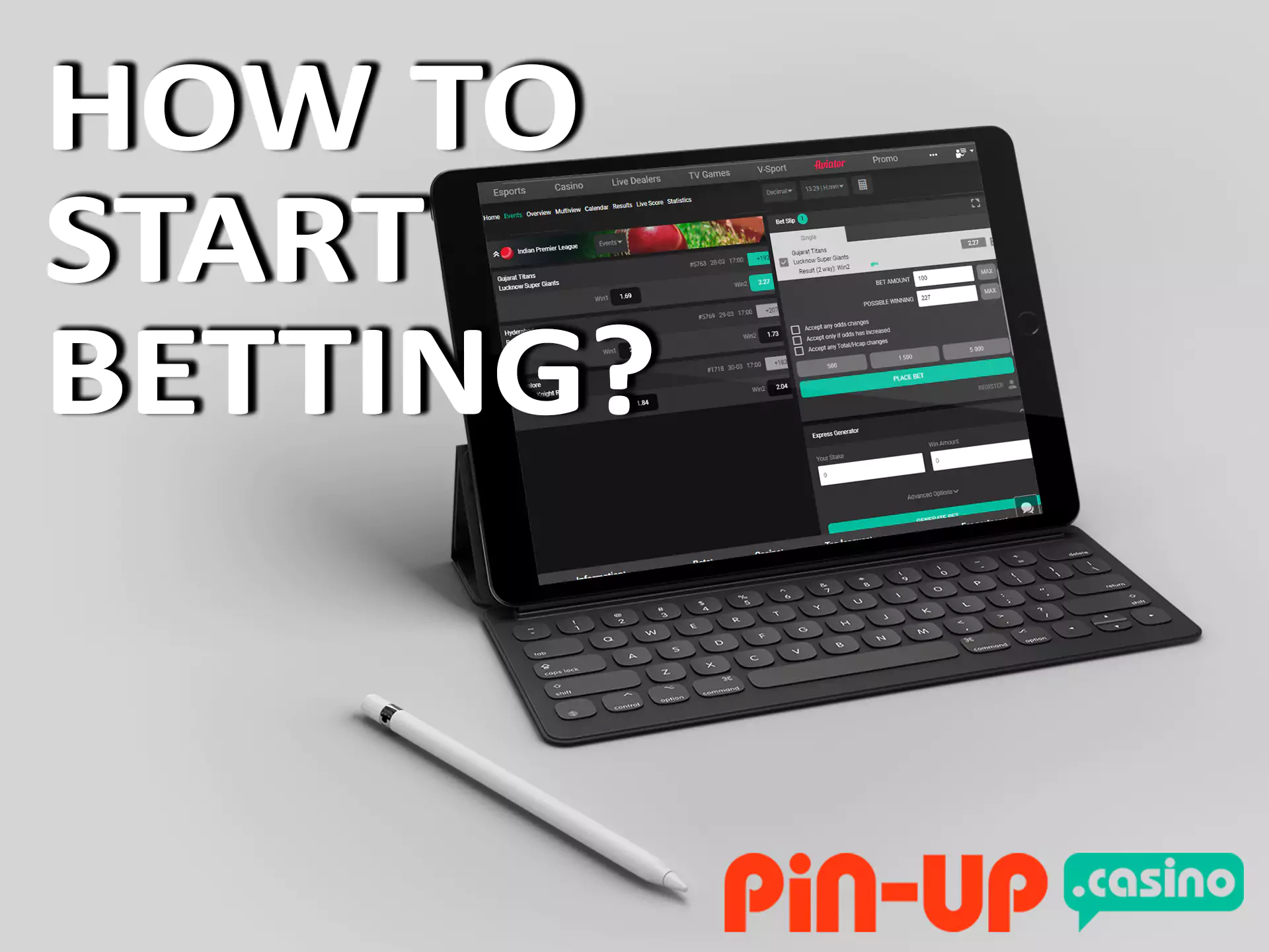 You should replenish your account to start betting at Pin-Up.